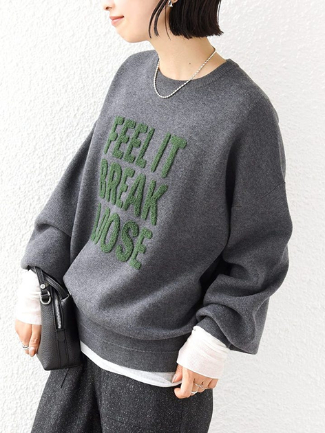 藤田さんの「SHIPS｜【WEB限定】〈手洗い可能〉サガラ 刺繍 / ファンシー レース ロゴ プルオーバー」を使ったコーディネート
