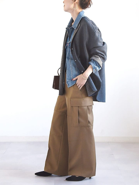 長島さんの「SHIPS｜Levi&rsquo;s: 90S TRUCKER JKT 26AW」を使ったコーディネート