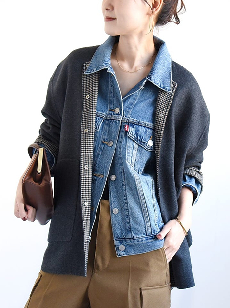 長島さんの「SHIPS｜Levi&rsquo;s: 90S TRUCKER JKT 26AW」を使ったコーディネート